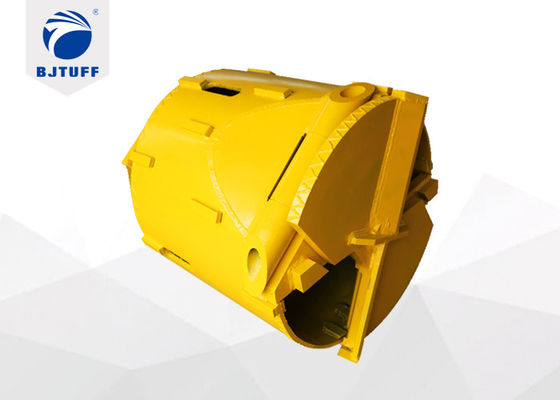 Double Cut Straight Soil Cleanup Bucket High Wear Resistance
