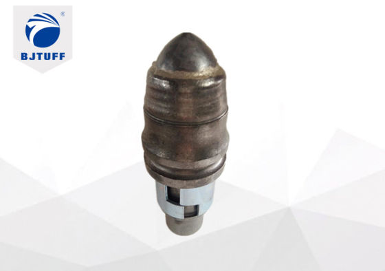 Foundation Bullet Teeth 42CrMo Round Shank Chisel With Alloy Holder